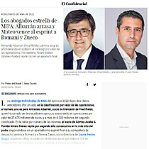 Los abogados estrella de M&A: Albarrn arrasa y Mateo vence al esprint a Roman y Zueco